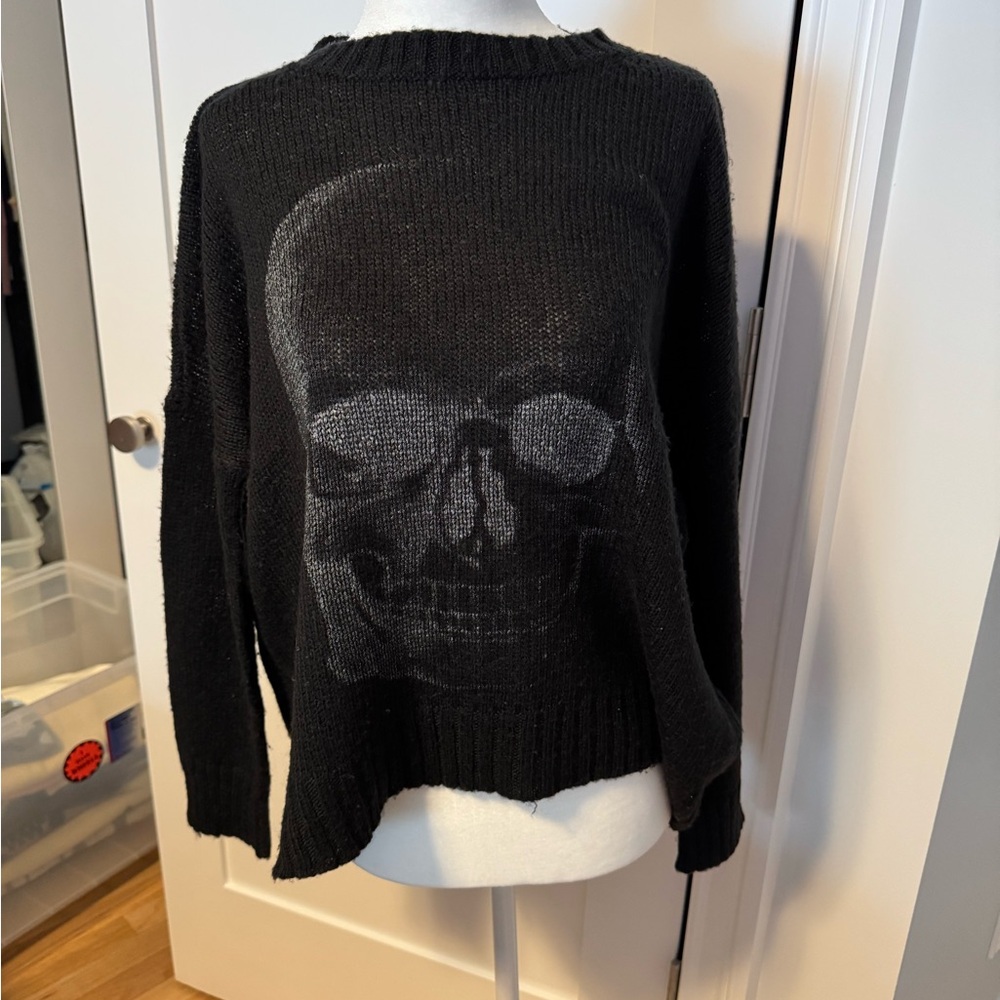 Wooden Ships Charcoal Knit Sweater